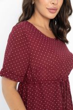 Платье Майя (бордовое/горох) П13984-3М LT Collection