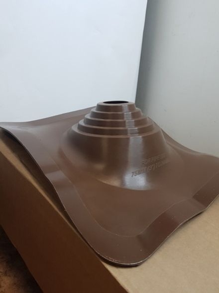 Кровельная манжета угловая №5 (200-275)  силикон коричневая title=