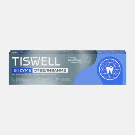 Зубная паста Tiswell энзимная отбеливающая с кальцием 110г