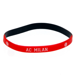 Браслет ФК Milan ( чёрно-красный )