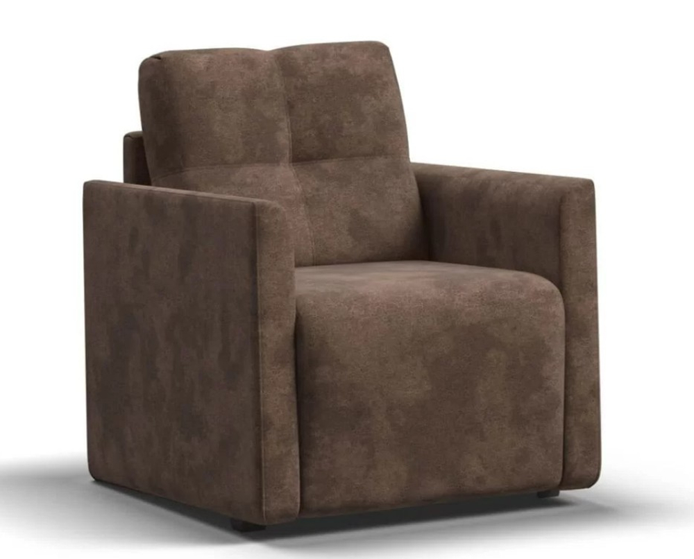 БОСС не раскладное кресло-пуф Алькантара шоколад (последний экземпляр)