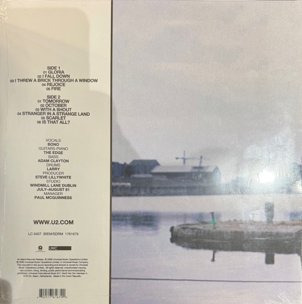 Виниловая пластинка U2 ‎– October LP