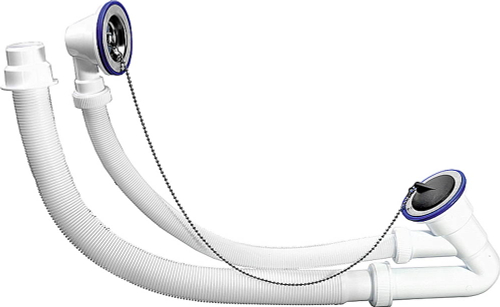 ЗУБР выход 40/50 мм, сифон для ванн (51843)