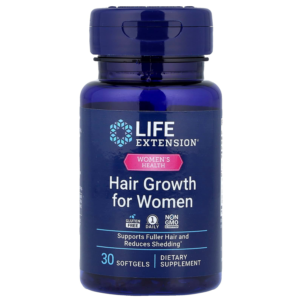Life Extension, Women's Health, средство для роста волос для женщин, 30 капсул