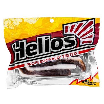 Виброхвост Chubby 3,55'/9 см Rusty & White 5шт. (HS-4-005) Helios