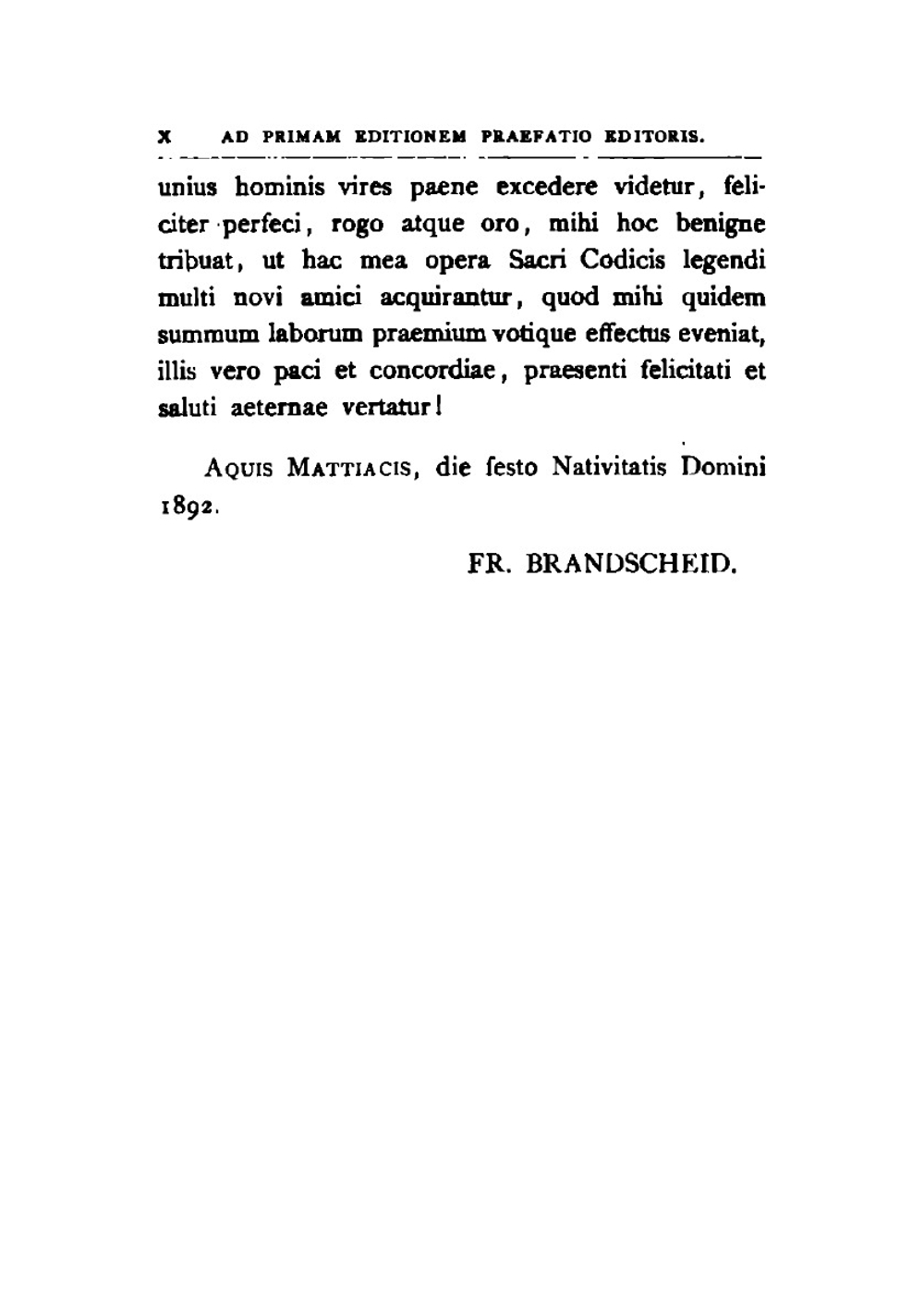 Novum Testamentum Graece Et Latine (Ancient Greek Edition). Vol. 1 | Friedrich Brandscheid