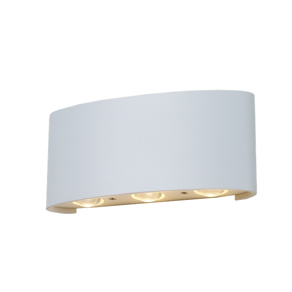 Уличный настенный светодиодный светильник Crystal Lux CLT 023W3 WH