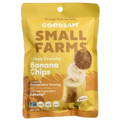 GoodSam, Crystal Farms™, хрустящие чипсы, со вкусом банана, 20 г (0,7 унции)