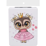 Зеркало косметическое двойное «ФРАТЕЛЛИ», совушка, 6*8,5см (пакет с подвесом)