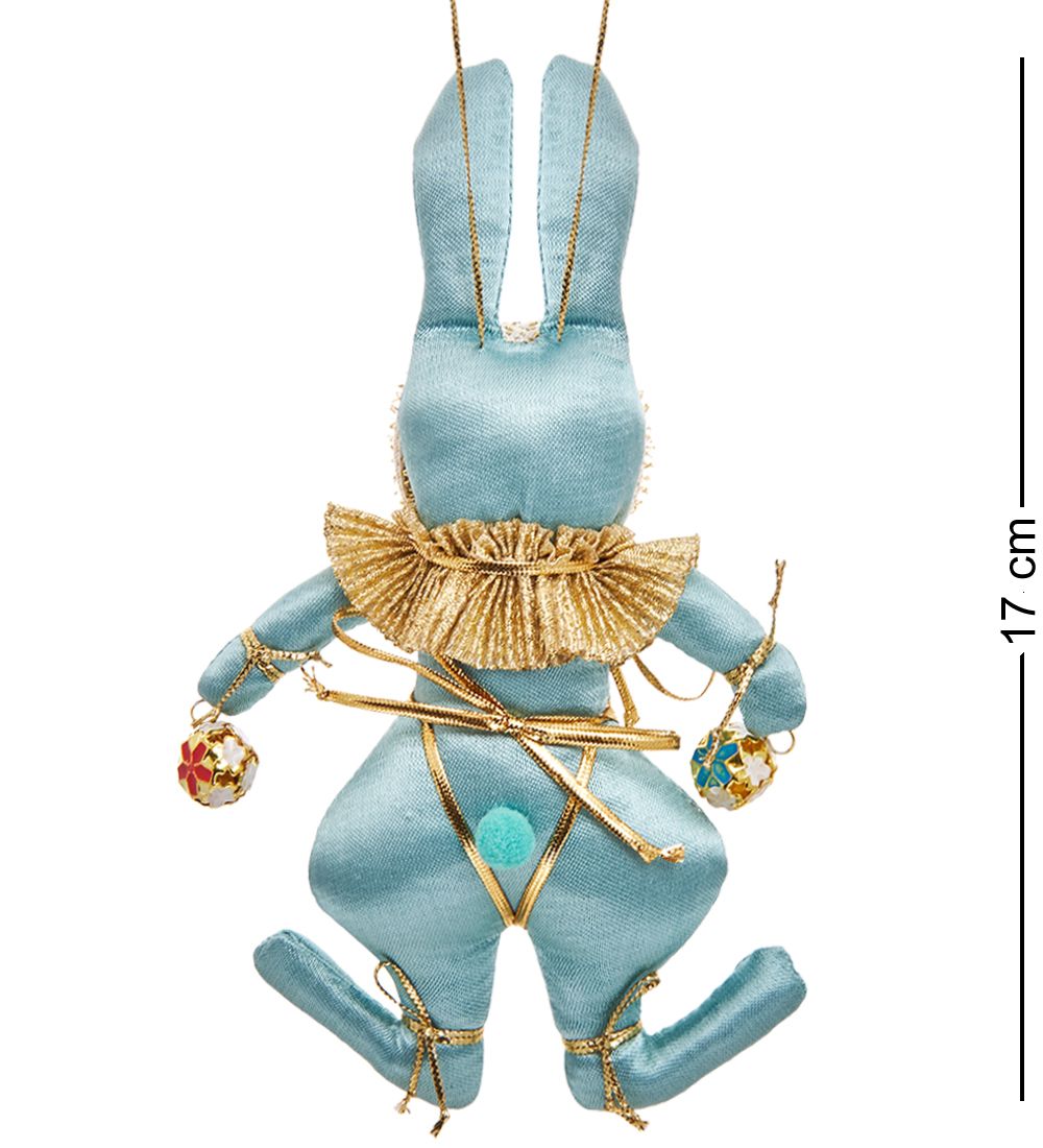 РусКукла RK-457/5 Кукла подвесная «Кролик с бубенчиками»