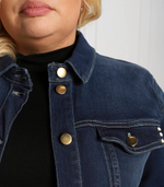 джинсовая куртка carola plus size Persona by Marina Rinaldi - темно-синий(7041062)