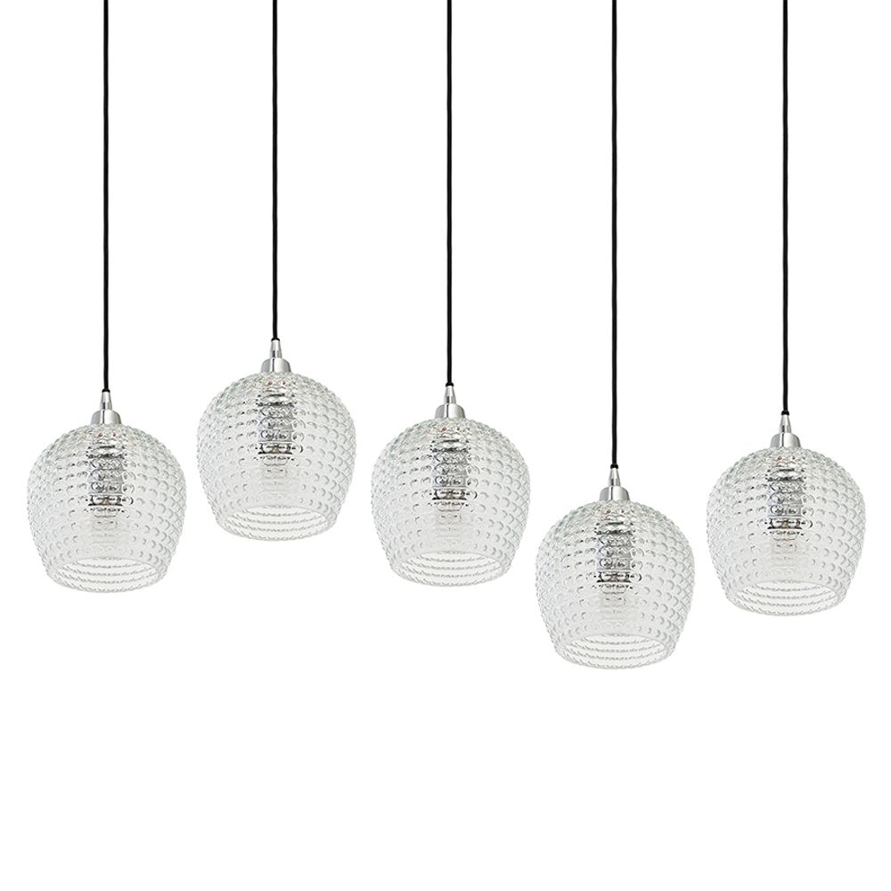 Светильник подвесной каскадный Aurora, 110х18 см, прозрачный