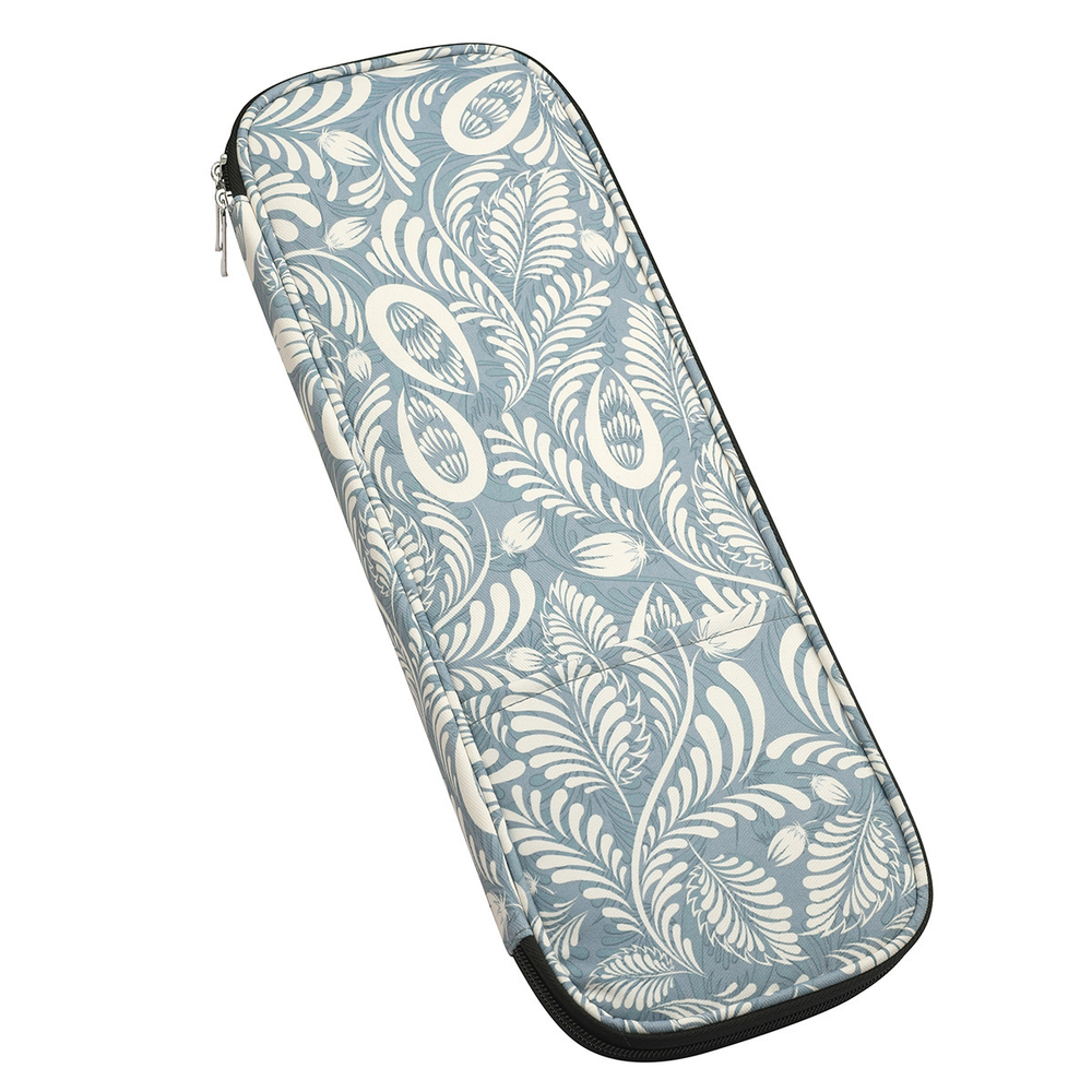 Органайзер пенал для спиц, проволоки, стеков и других инструментов для рукоделия (голубой, на молнии)