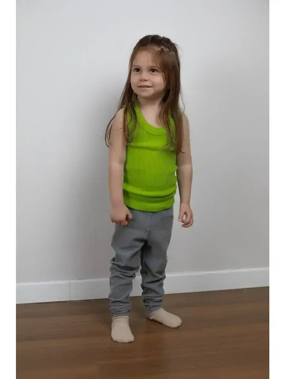 Майка для девочки в рубчик