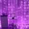 Гирлянда Занавес с Колпачком 2*3 м. 600 LED, Фиолетовый, 220В, Провод Прозрачный ПВХ, IP65, LTC (01-158)
