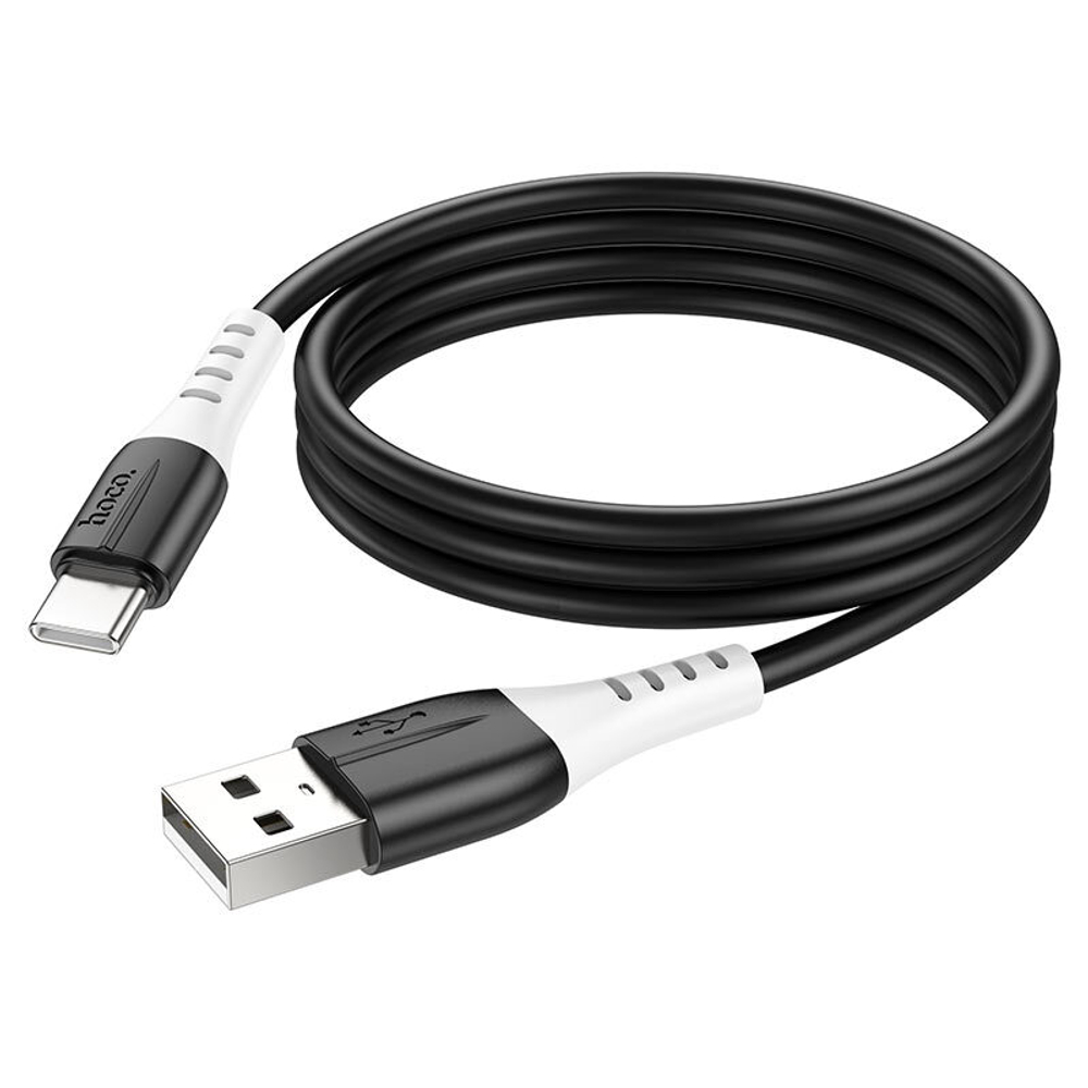 Кабель USB на Type-C  Hoco X82, 3А, 1м, силикон (Black) Черный