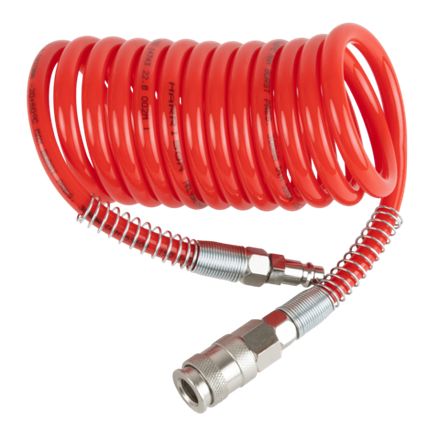 Шланг пневматический спиральный Harrison HRS-226530 с БРС, 3 м, 6,5х10 мм