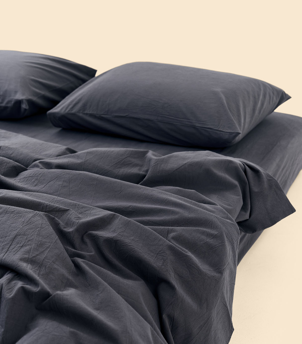 Простыня - Melange Black - 200x200x30 (на резинке)