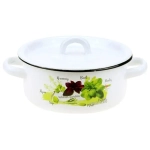 Кастрюля эмал цил Базилик 1,5л