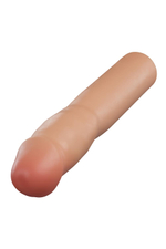 Телесная насадка-удлинитель Resilience - 17,7 см. (Цвет: телесный)