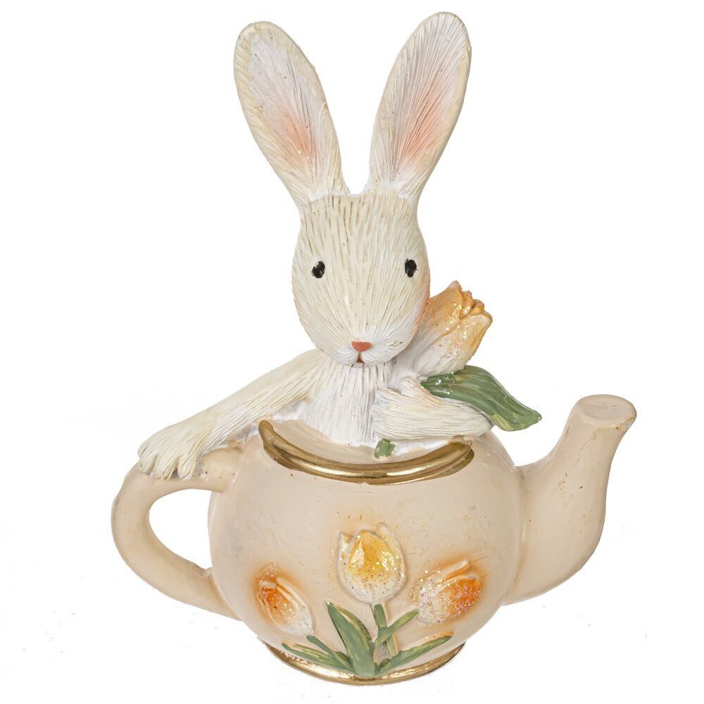 GAEM Фигурка декоративная "Заяц в чайнике", L8 W5 H10 см