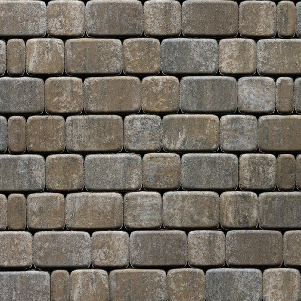 Тротуарная плитка КЛАССИКО - Листопад гладкий Песчаник, комплект из 2 видов плит