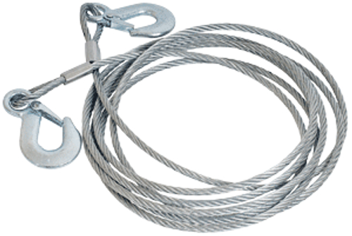 Трос буксировочный металлический 8 мм 3,5 т 5 м 2 крюка