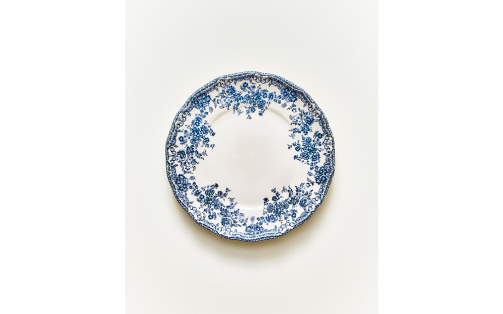 Zara Home тарелка пирожковая из фаянса, цвет синий, 16 см