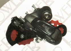 Переключатель задний POWER, 7-8 скоростей, крепление на "петух", 35T, длинная лапка, стальной, черный (50)
