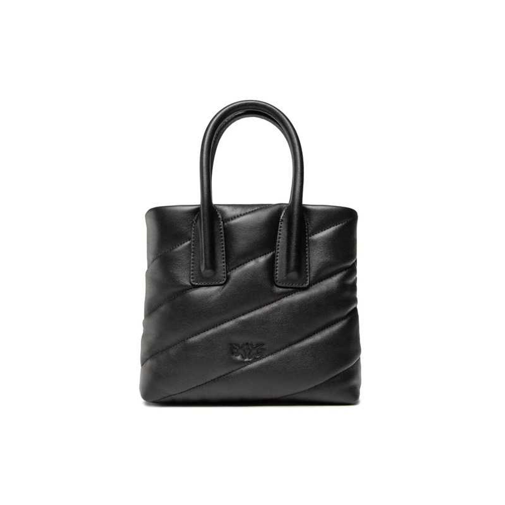 MINI SHOPPER PUFF BAG – BLACK