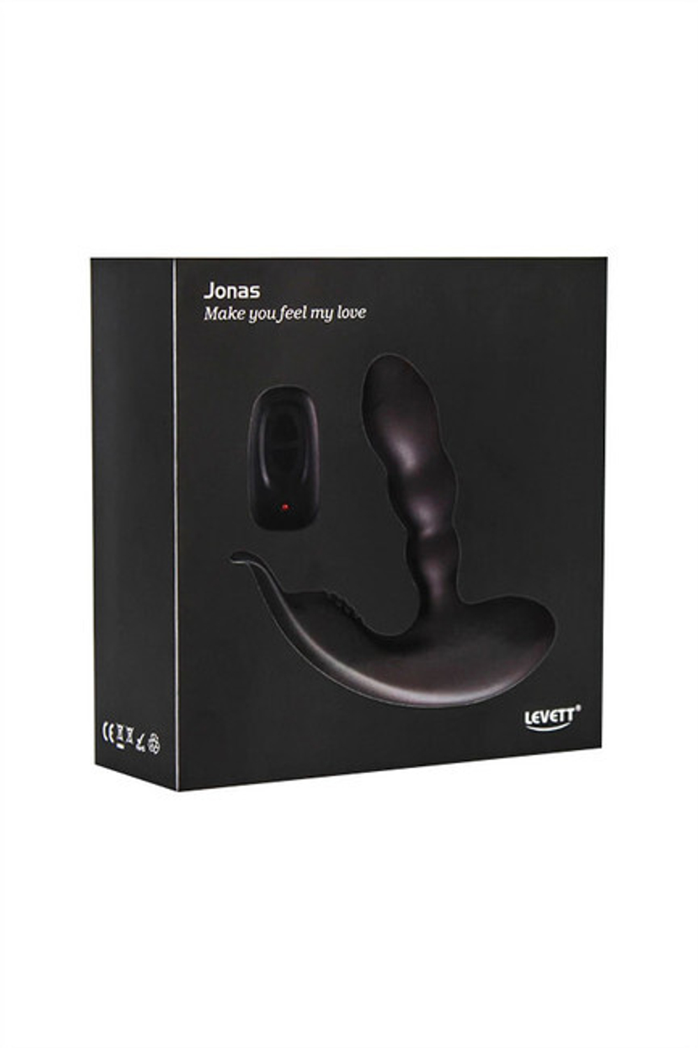 Стимулятор простаты Levett Jonas с дистанционным управлением (Цвет: черный)