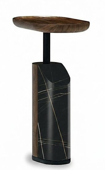 Приставной столик TISHINA by Sergey Tregubov, MOD INTERIORS цвет натуральный/черный