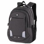 Рюкзак BRAUBERG универсальный, 3 отделения, темно-серый, 46х31х18 см, 270759