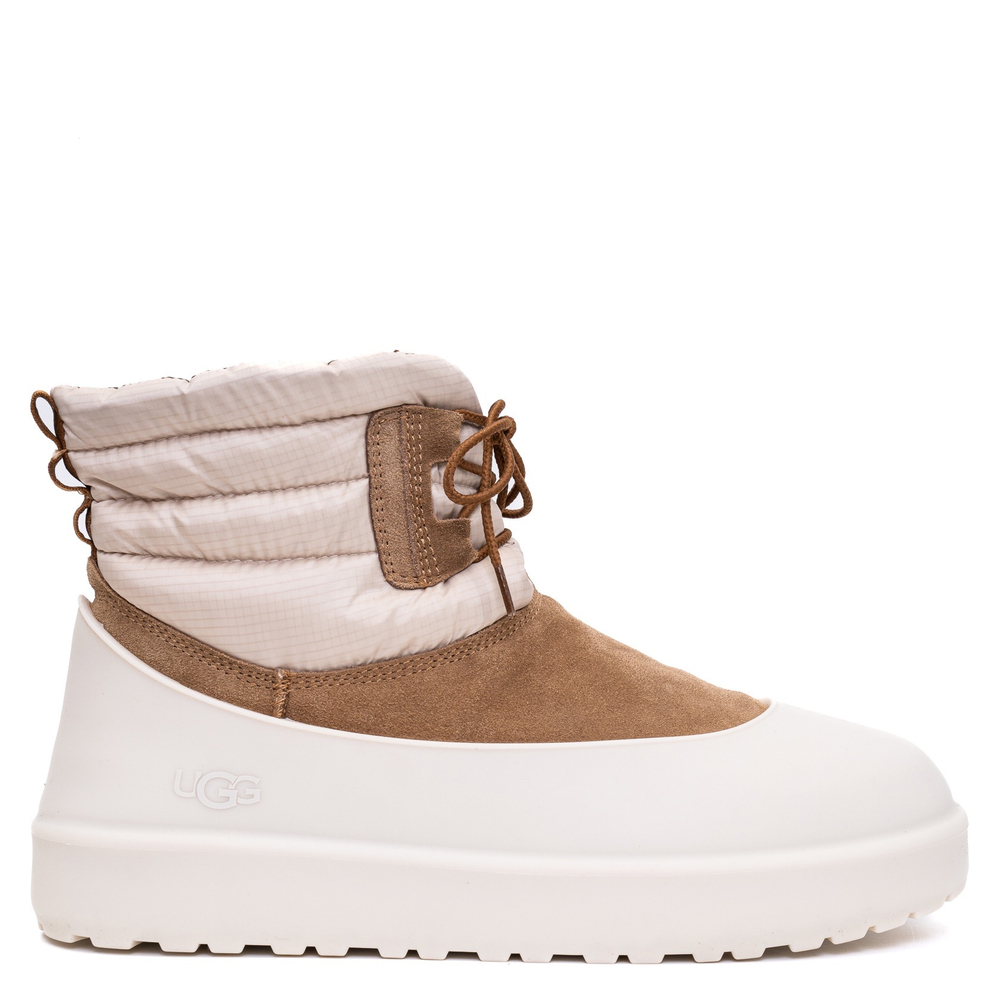 UGG Mens Classic Mini Lace-Up Weather Chestnut Whitecap