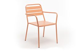 "Дионис" стул стальной, цвет светло-коралловый