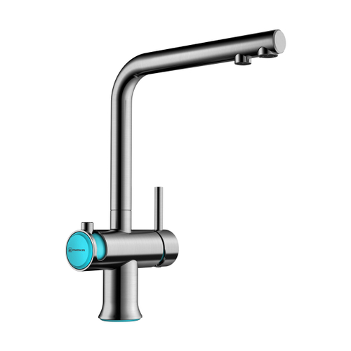 смеситель для кухни Omoikiri Hotaru-IN-B латунь/нержавеющая сталь/голубой