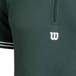 Мужское теннисное поло Wilson Players Seamless Polo Men - Green