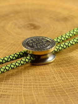 Бусина-вставка «Si vis pacem, para bellum» из латуни