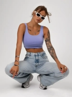 Спортивный кроп топ укороченный под пиджак