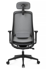 Кресло Riva Миро 6249A Черный пластик/Серый