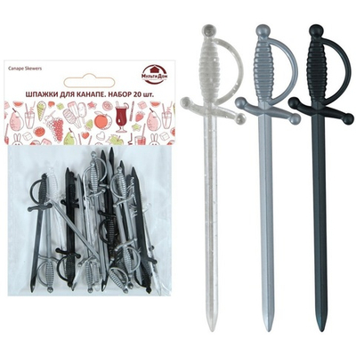 Шпажки для канапе "Шпага Лофт" 20шт