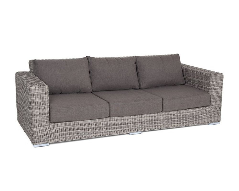 Боно, диван коричневый/соломенный/бежевый/графит, искусственный ротанг