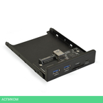 Планка на переднюю панель корпуса ExeGate U3H-621 (EX283578RUS)