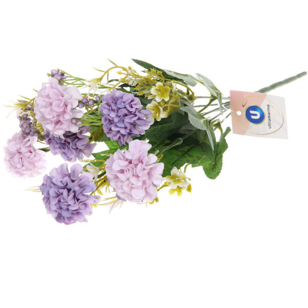 Искусственные цветы «Летняя фантазия» Гортензия 30см цвет сиреневый