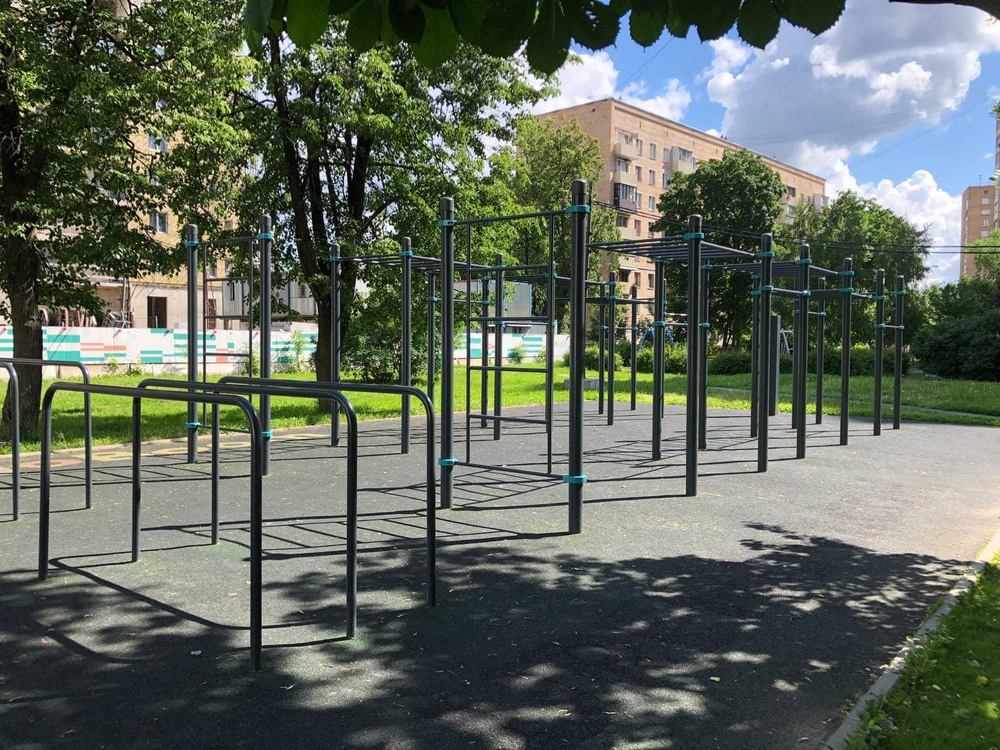 Воркаут площадка №7 - 300 м2 (30 х 10 м)