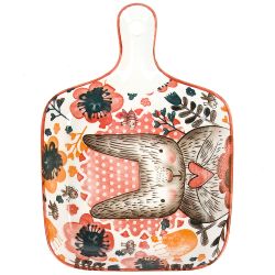 Блюдо " . Bunny" 22*16*3,5см. (min 12) (без индивидуальной упаковки)