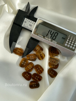 Пуговицы на прокол светло-коричневые