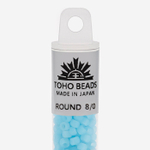 Японский бисер TOHO Round 8/0 (№143F), жемчужный матовый