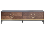 Тумба под ТВ Garda Decor 4-х дверная шпон 200*58*40 см