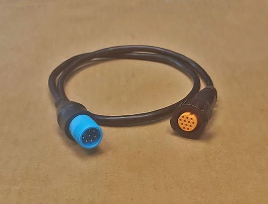 Кабель переходник для Garmin с 8-pin трансдьюсера на 12-pin эхолот